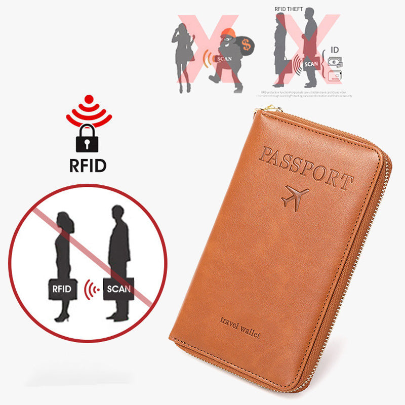 🧳Les indispensables du voyage en 2025✈️Portefeuille multifonctionnel pour passeport RFID👛