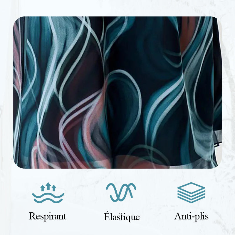 💃Un Souffle de Poésie, Une Robe pour Rêver🌷50% de réduction🔥Robe Midi Rêveuse en Mousseline