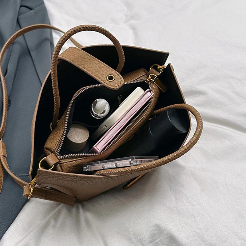 🌸Soldes à -49%🌸💎Sac à main élégant de style français pour femme de couleur unie