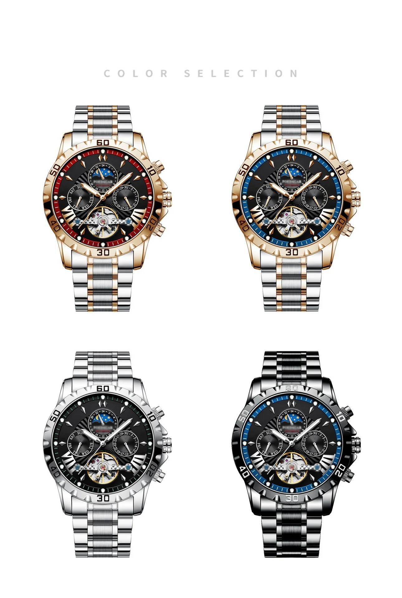 ⌚💧Montres mécaniques automatiques étanches - Nouvelle marque suisse