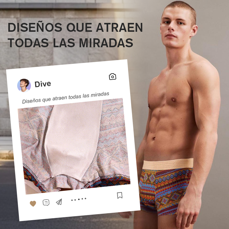 ⏳Spécial à durée limitée⏰Sous-vêtements homme confortables à motifs colorés🩳