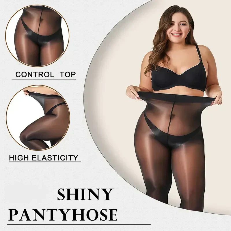 💜Achetez 2 Obtenez 1 Gratuit💜Collants transparents brillants pour femmes