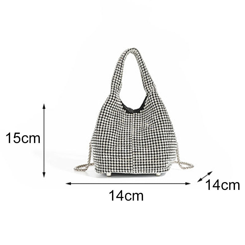 ⏳Spécial à durée limitée⏰Sac à main femme en strass de type bucket💎