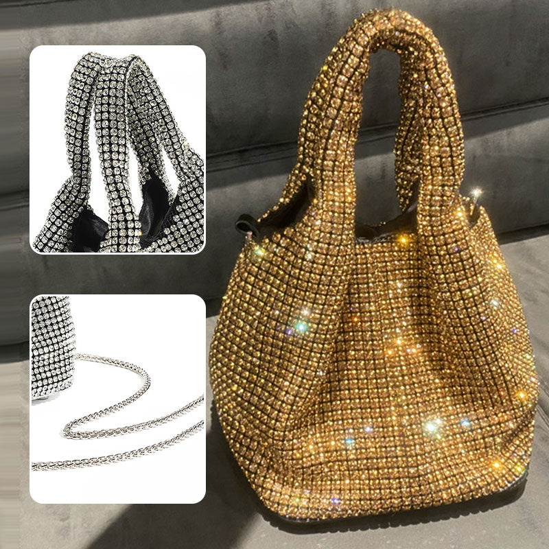 ⏳Spécial à durée limitée⏰Sac à main femme en strass de type bucket💎