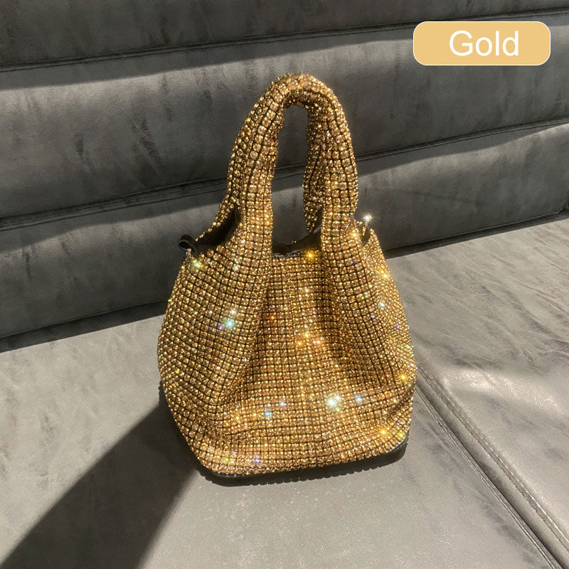 ⏳Spécial à durée limitée⏰Sac à main femme en strass de type bucket💎
