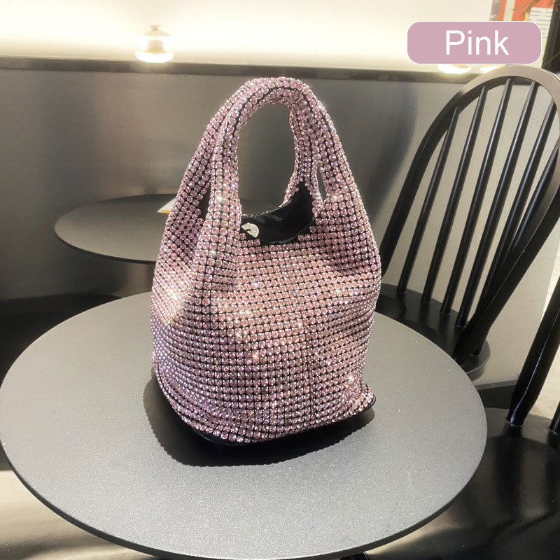 ⏳Spécial à durée limitée⏰Sac à main femme en strass de type bucket💎