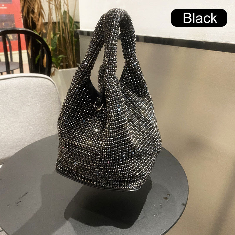 ⏳Spécial à durée limitée⏰Sac à main femme en strass de type bucket💎