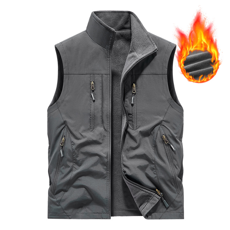 ⏳Spécial à durée limitée⏰Veste sans manches oversize pour homme avec poches🧥👕