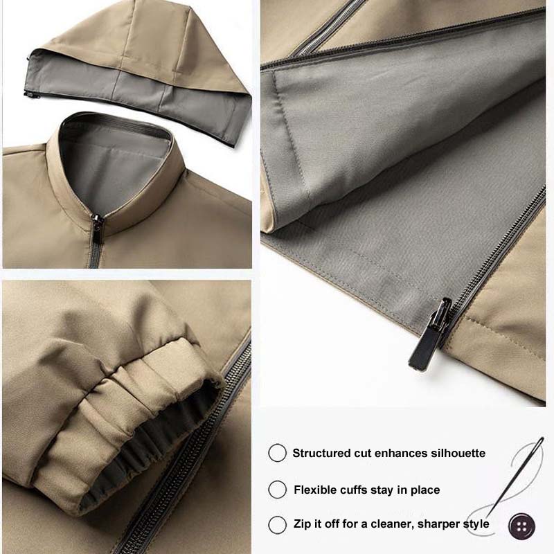 ⏳Spécial à durée limitée⏰Veste légère décontractée à fermeture éclair pour homme👔