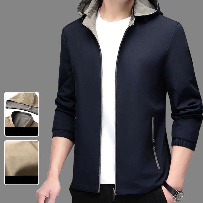 ⏳Spécial à durée limitée⏰Veste légère décontractée à fermeture éclair pour homme👔