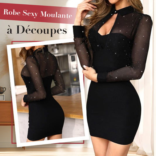 Robe Sexy Moulante à Découpes