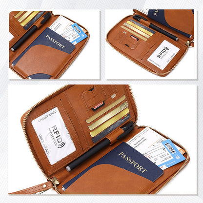 🧳Les indispensables du voyage en 2025✈️Portefeuille multifonctionnel pour passeport RFID👛