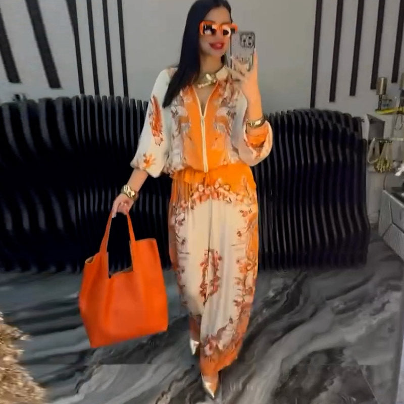 ⏳Spécial à durée limitée⏰Élégant zip Set de deux pièces pour femmes🌸