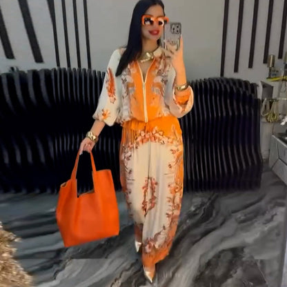 ⏳Spécial à durée limitée⏰Élégant zip Set de deux pièces pour femmes🌸