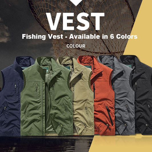 ⏳Spécial à durée limitée⏰Veste sans manches oversize pour homme avec poches🧥👕