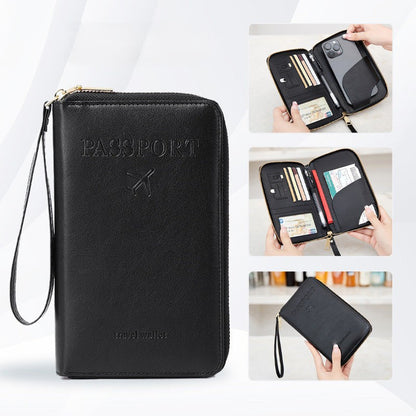 🧳Les indispensables du voyage en 2025✈️Portefeuille multifonctionnel pour passeport RFID👛