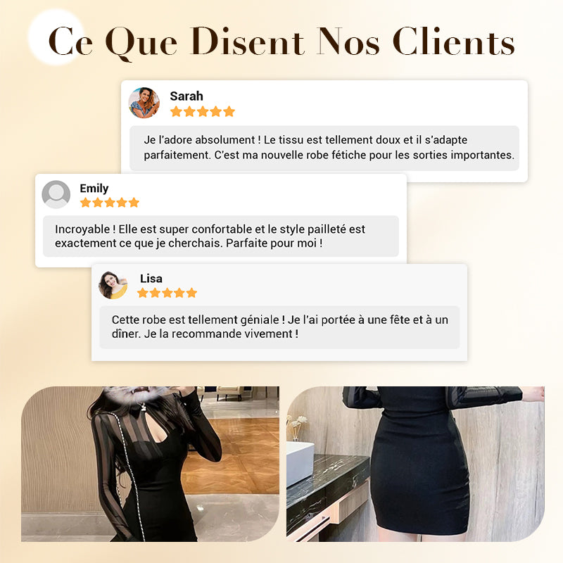 Robe Sexy Moulante à Découpes