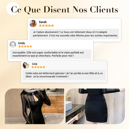 Robe Sexy Moulante à Découpes