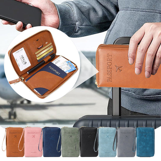 🧳Les indispensables du voyage en 2025✈️Portefeuille multifonctionnel pour passeport RFID👛