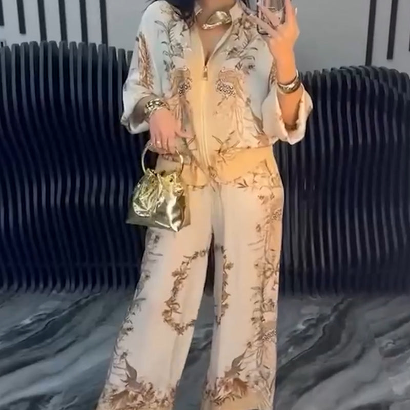 ⏳Spécial à durée limitée⏰Élégant zip Set de deux pièces pour femmes🌸