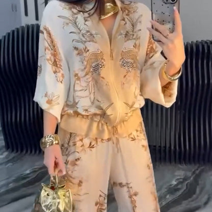 ⏳Spécial à durée limitée⏰Élégant zip Set de deux pièces pour femmes🌸