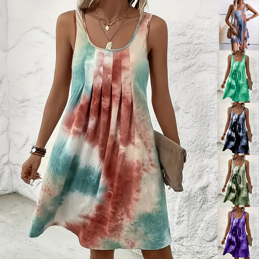 🎨Élégance Fluide : Un Dégradé de Liberté-Women's Stylish Sleeveless Dress