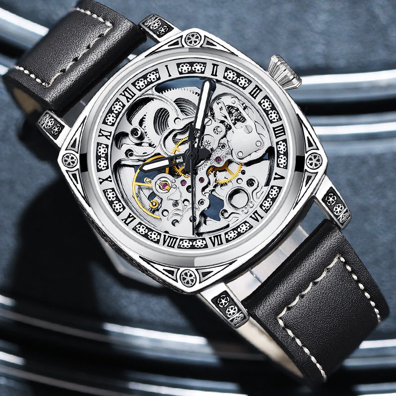⌚Montre mécanique gravée multifonctionnelle