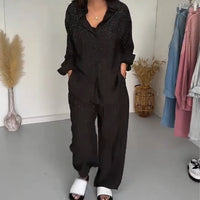 ⏳Spécial à durée limitée⏰Chemises étincelantes pour femmes ＆ Pantalon à jambe large 2 pièces
