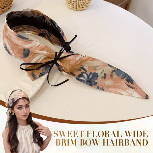 ⏳Spécial à durée limitée⏰Bandeau à cheveux à larges bords avec fleurs