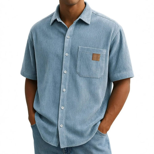 ⏳Spécial à durée limitée⏰Chemises boutonnées à manches courtes à revers vintage pour hommes