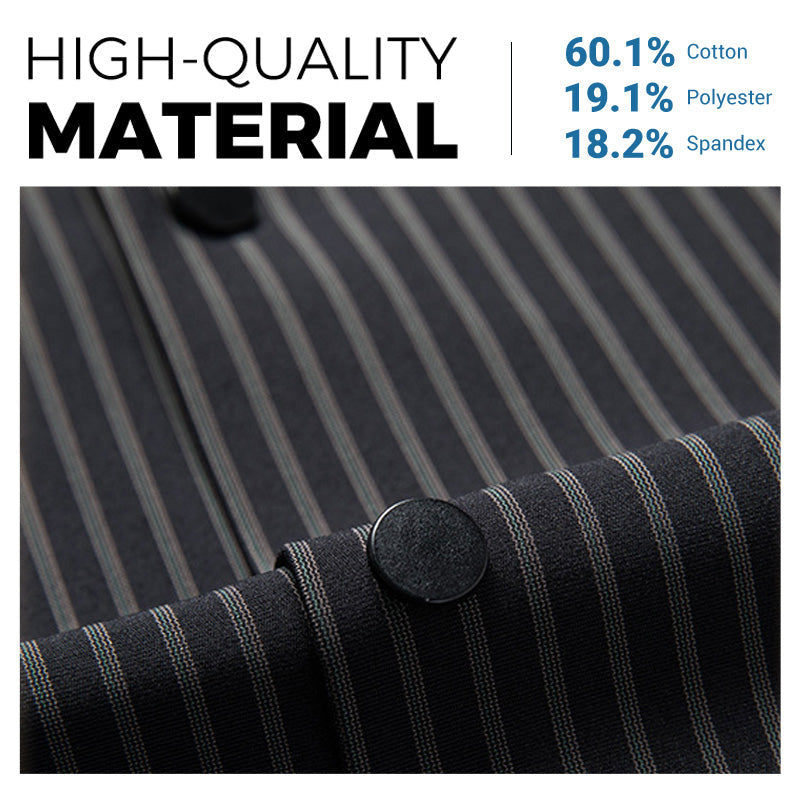 ⏳Spécial à durée limitée⏰Chemise légère et respirante à rayures pour homme👔