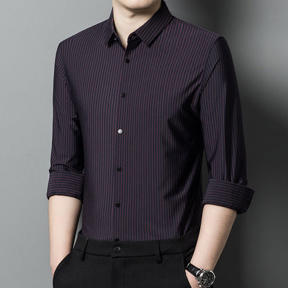 ⏳Spécial à durée limitée⏰Chemise légère et respirante à rayures pour homme👔