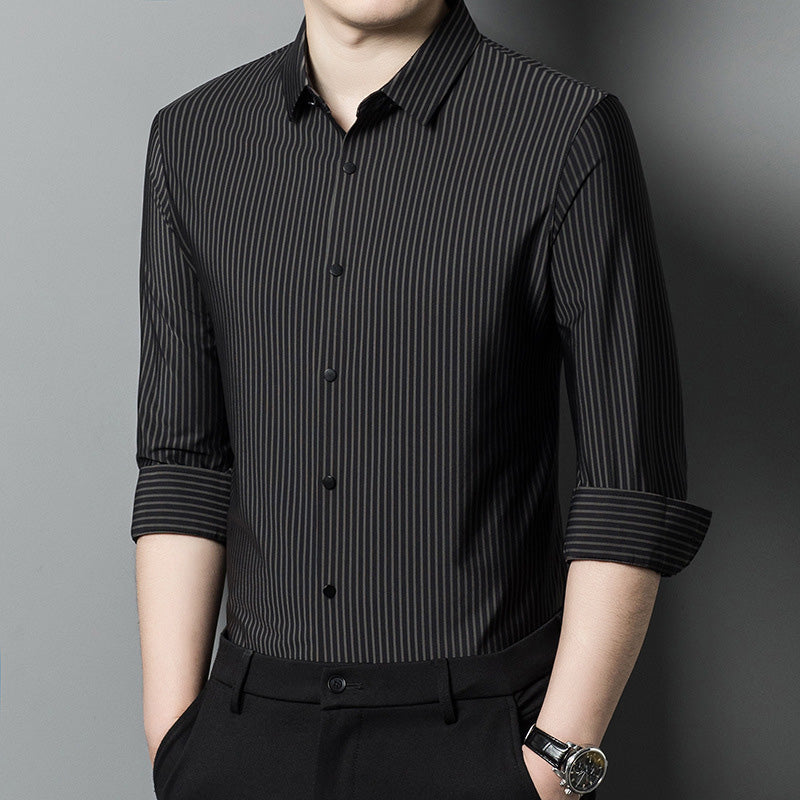 ⏳Spécial à durée limitée⏰Chemise légère et respirante à rayures pour homme👔
