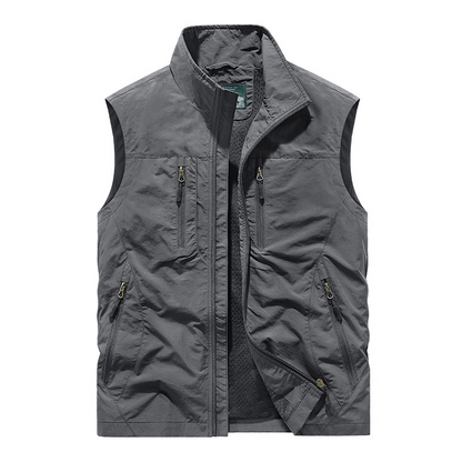 ⏳Spécial à durée limitée⏰Veste sans manches oversize pour homme avec poches🧥👕