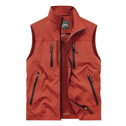 ⏳Spécial à durée limitée⏰Veste sans manches oversize pour homme avec poches🧥👕