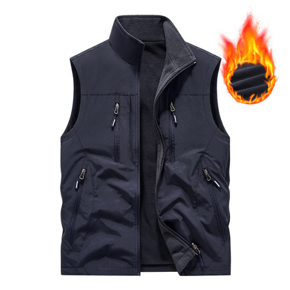⏳Spécial à durée limitée⏰Veste sans manches oversize pour homme avec poches🧥👕