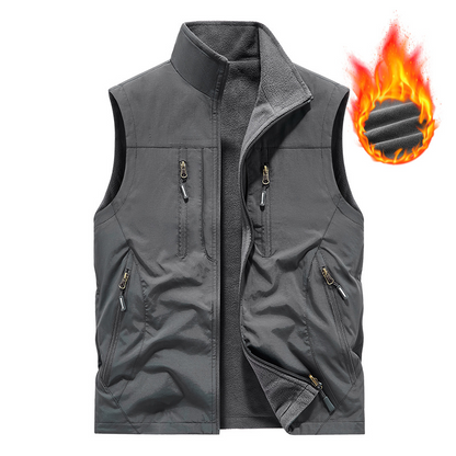⏳Spécial à durée limitée⏰Veste sans manches oversize pour homme avec poches🧥👕