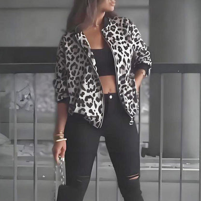 ⏳Promo limitée⏰Veste tendance à imprimé léopard pour femme🐆