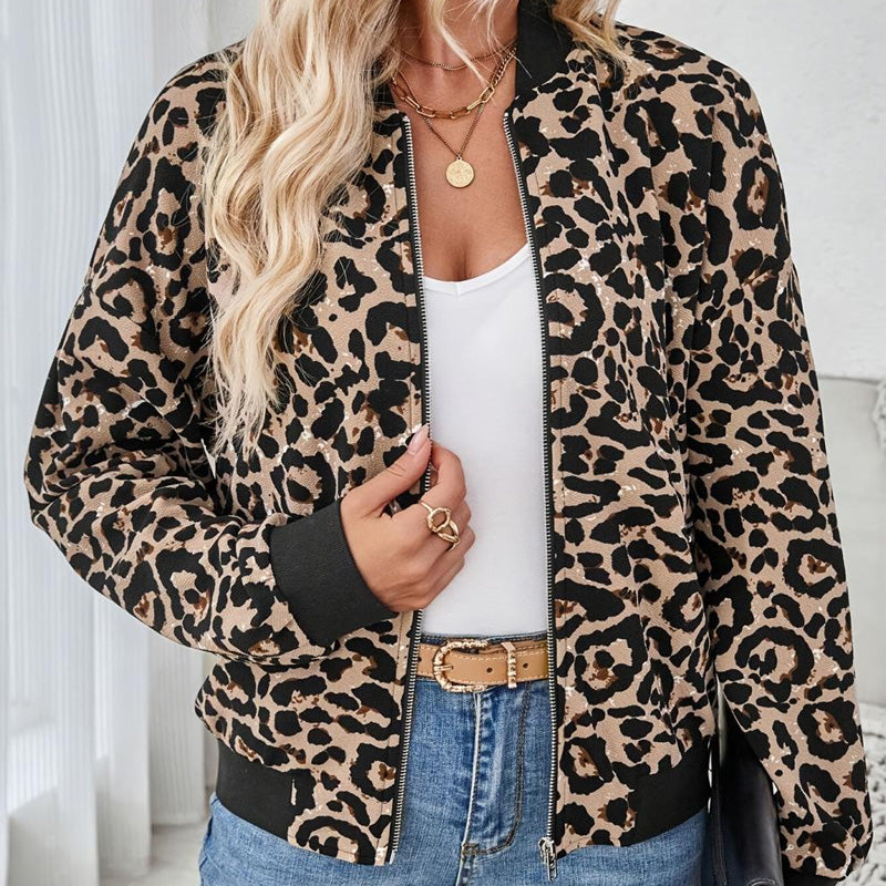 ⏳Promo limitée⏰Veste tendance à imprimé léopard pour femme🐆
